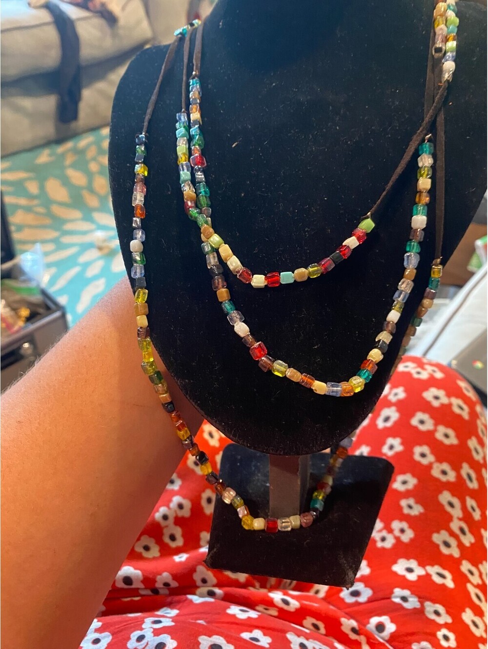 vintage boho statement necklace